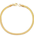 Snake skin Armband 14K vergoldet