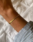 Snake skin Armband 14K vergoldet