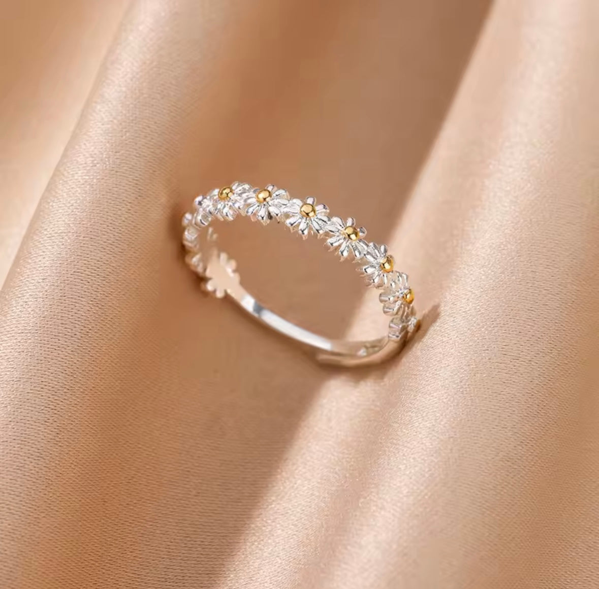 Daisy Dreams - Edelstahl Ring