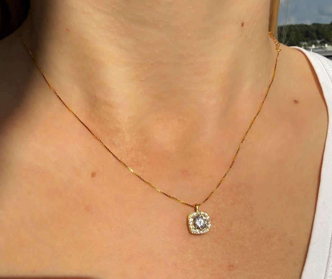 Brisa-Halskette|925 Echtsilber|Zirkon|