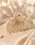 Personalisierbare Beige Pearl Haarklammer