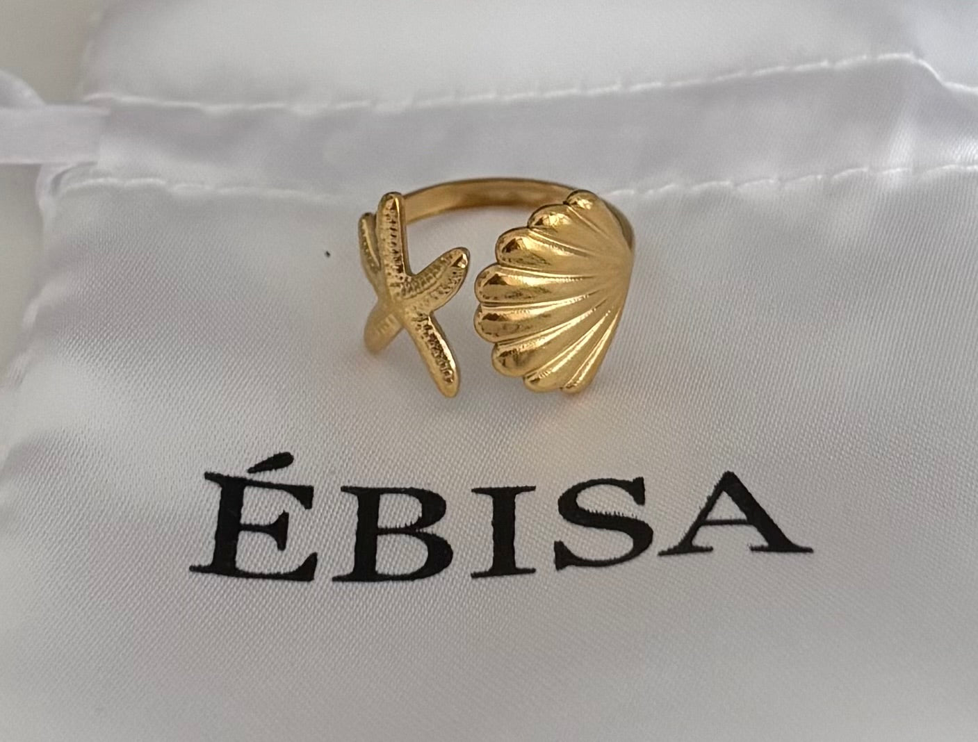 Shell - Verstellbarer Edelstahl Ring