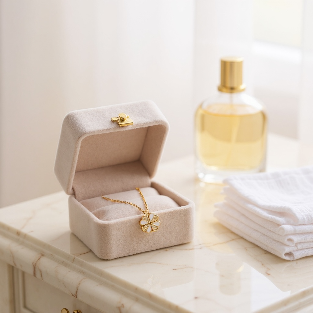 Aurablüte - Halskette|Edelstahl|Zirkon|