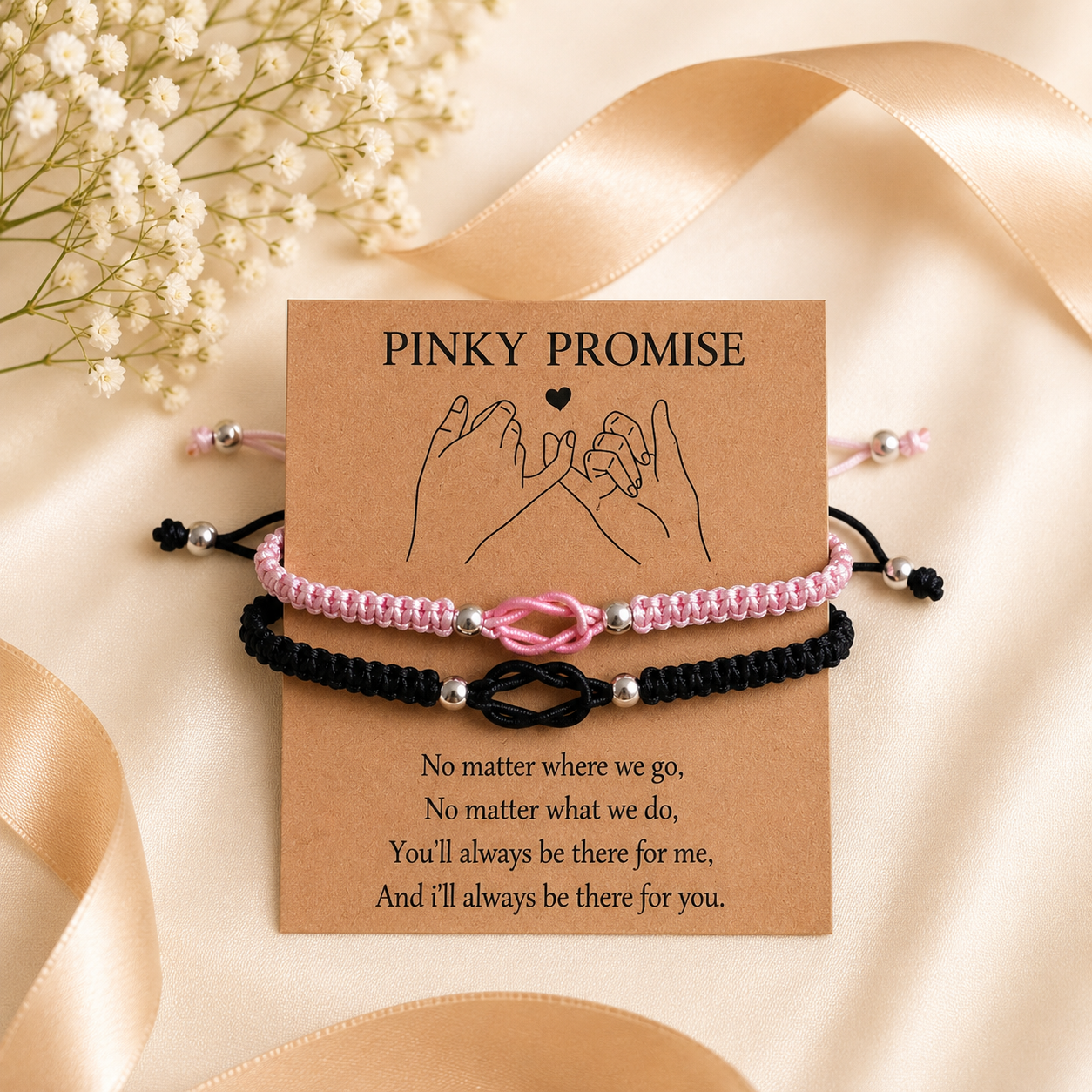 Promise-Armband mit Botschaftskarte