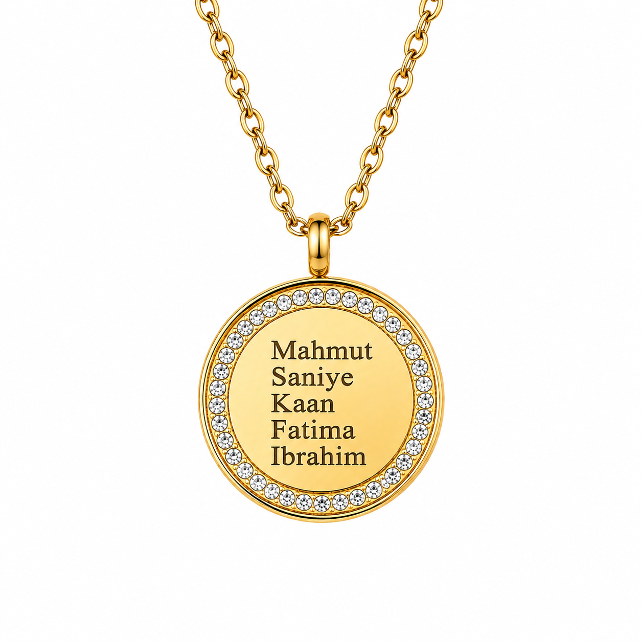 Diamonds Halskette|Edelstahl|Gravur