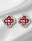 Clover Ohrringe 18K vergoldet