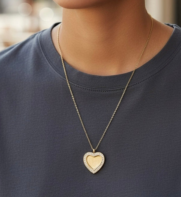 Herzgravur Halskette