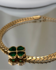 Kleeblatt-Armband 18K vergoldet