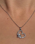 Love Halskette|Edelstahl|Zirkon