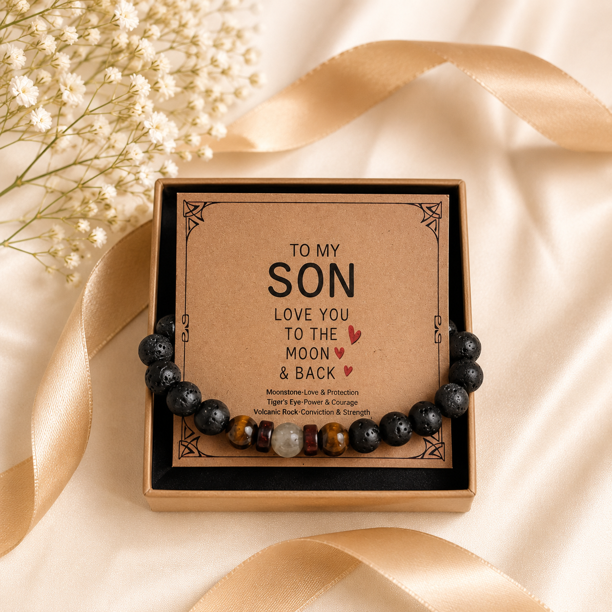 Sohn-Armband mit Botschaftskarte