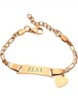 Baby/Kind Gravur Armband|Edelstahl|Herz Anhänger