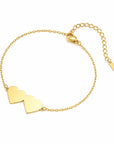 Gravierbares Armband mit Doppelherz