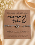 Mommy to Be Armband mit Botschaftskarte
