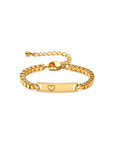 Gravierbares Baby/Kind Armband mit Herzsymbol