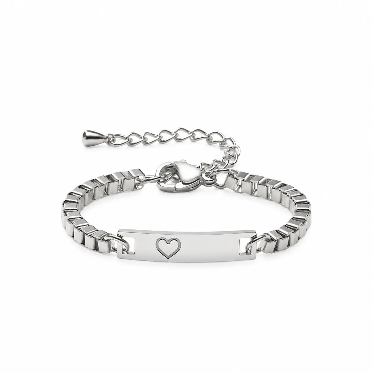Gravierbares Baby/Kind Armband mit Herzsymbol