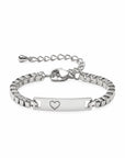 Gravierbares Baby/Kind Armband mit Herzsymbol