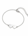 Gravierbares Armband mit Doppelherz
