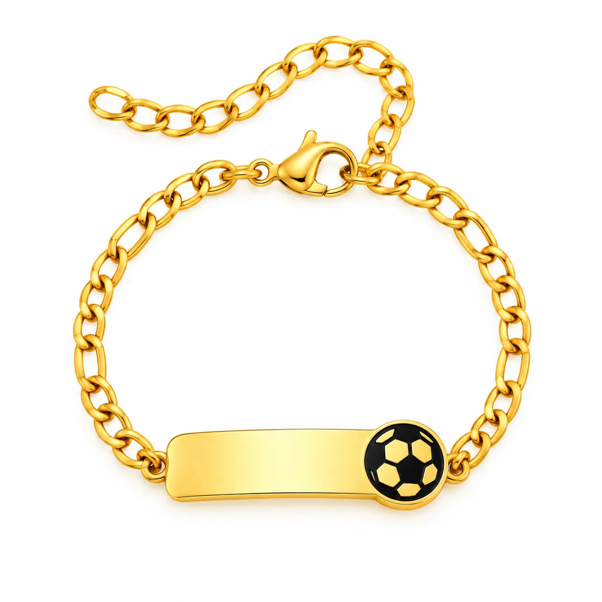 Gravierbares Baby/Kinderarmband mit Fussball