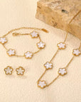 Bloom Five Leaf - Edelstahl Set