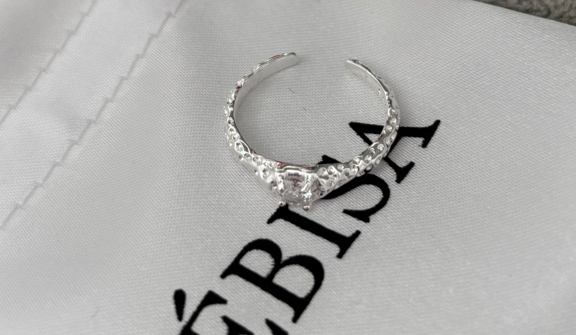 Licht -  Verstellbarer 925 Echtsilber Ring