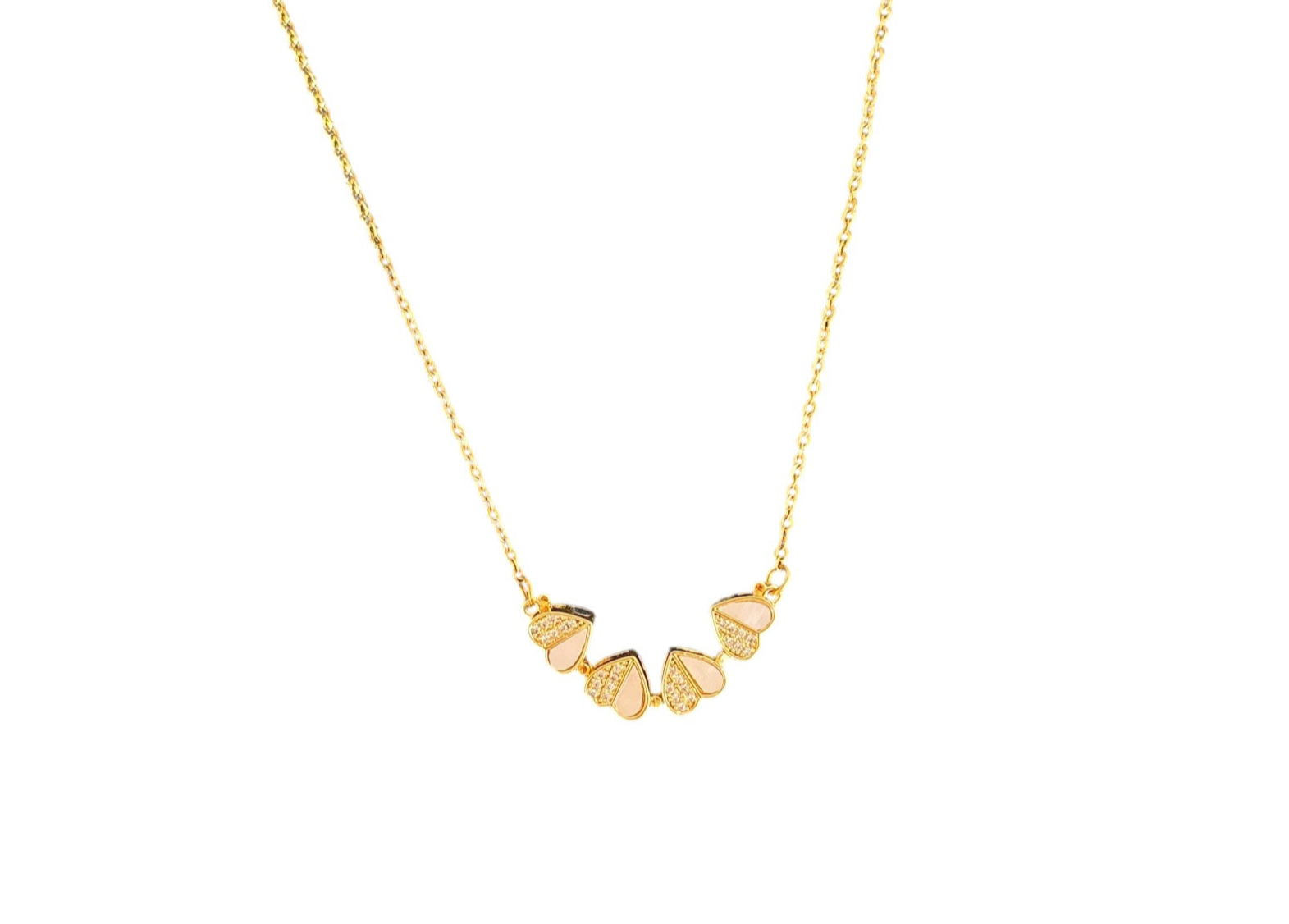 Aurablüte - Halskette|Edelstahl|Zirkon|