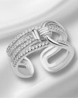 Doppellagiger Zirkonring