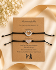 Mutter/Tochter Armband mit Botschaftskarte